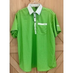 NWOT Mens Trailer Park Golf Club Short Sleeve Button Up Large MudFlap Girls